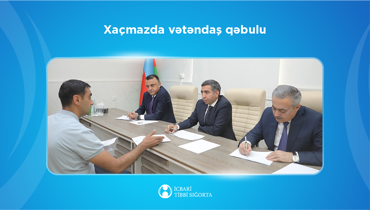 Zaur Əliyev Xaçmazda vətəndaşları qəbul edib