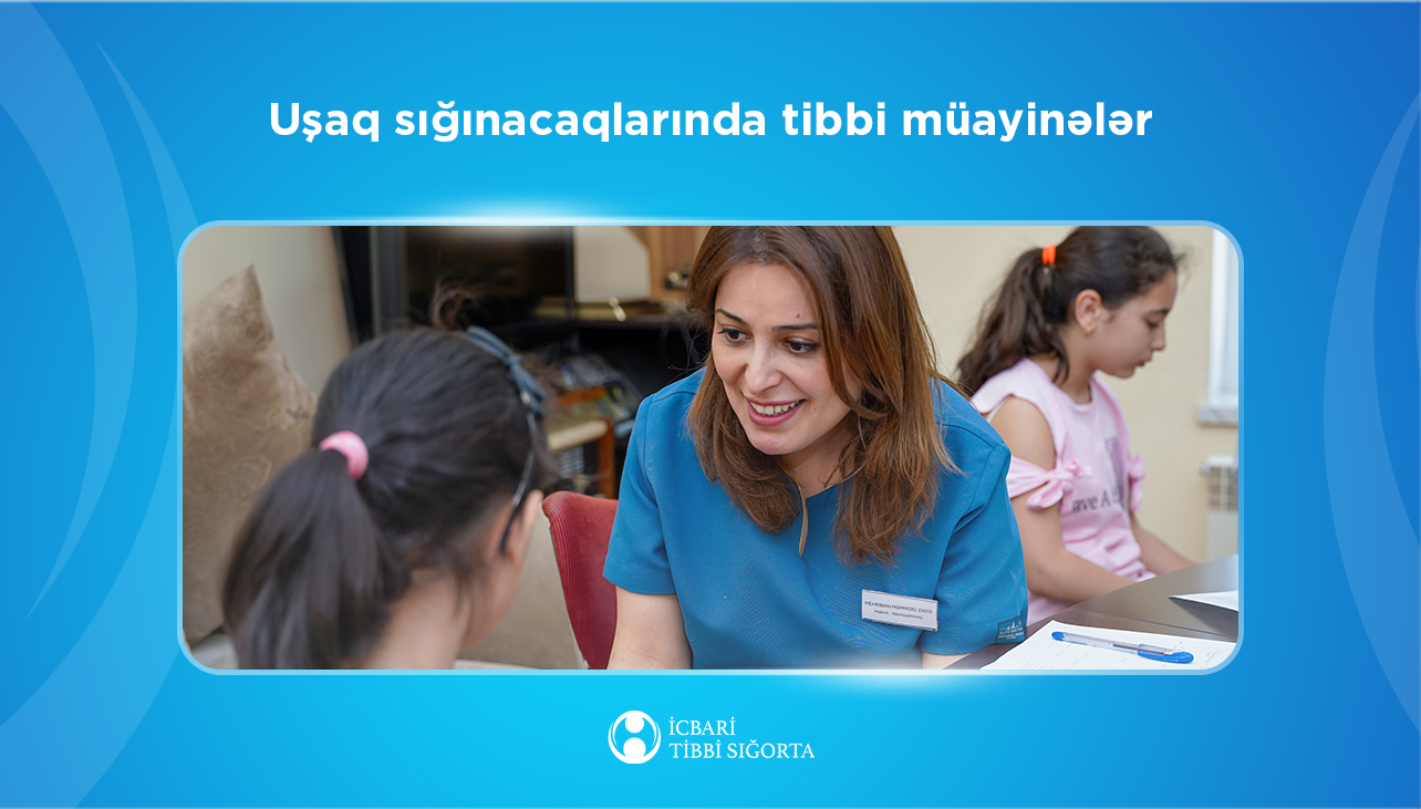 Uşaq sığınacaqlarında tibbi müayinələr təşkil olunub