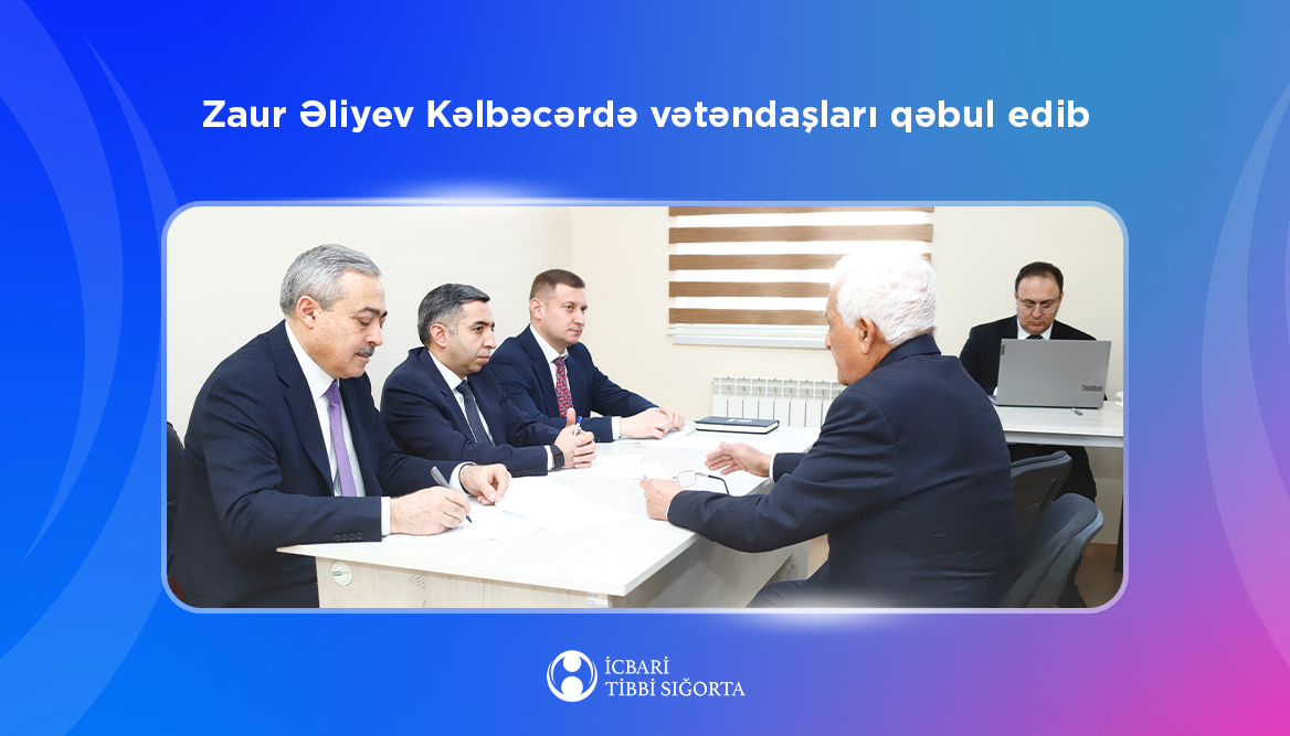 Zaur Əliyev Kəlbəcər şəhərində vətəndaşları qəbul edib
